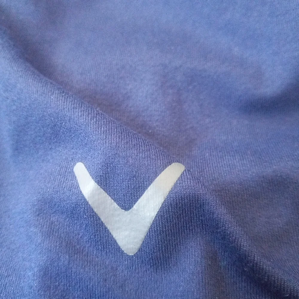 Callaway Mens 1/4 Zip Up Hoodie Size Large Color Blue White Logo Outdoors Cozy